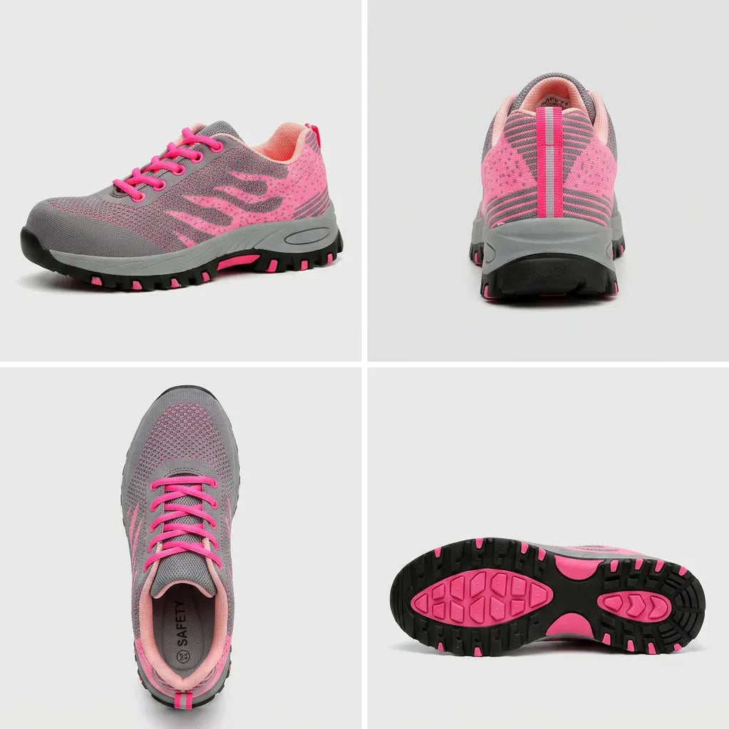 Ortho Safety PRO - Comfortable Steel Toe Shoes + FREE Insoles