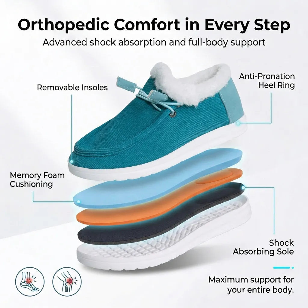 Ortho Feya - Comfortable Winter Loafers + FREE Insoles