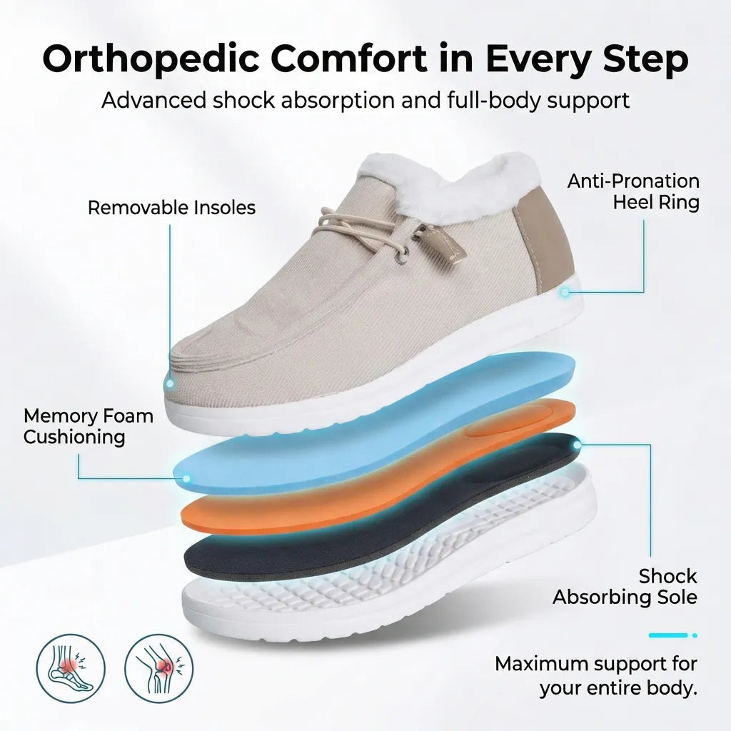 Ortho Feya - Comfortable Winter Loafers + FREE Insoles