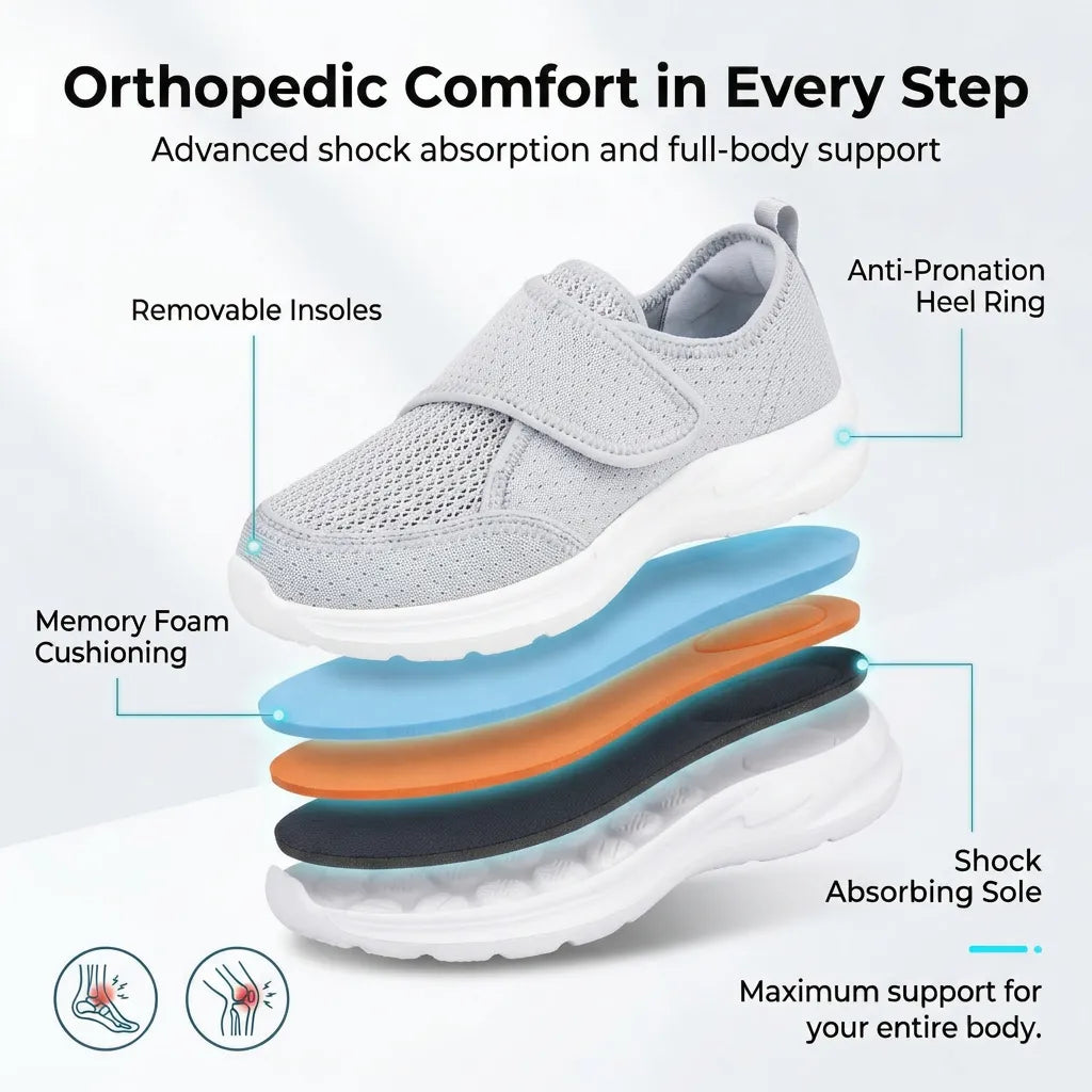 Ortho Cradle | Orthopedic Velcro Shoes + FREE Insoles