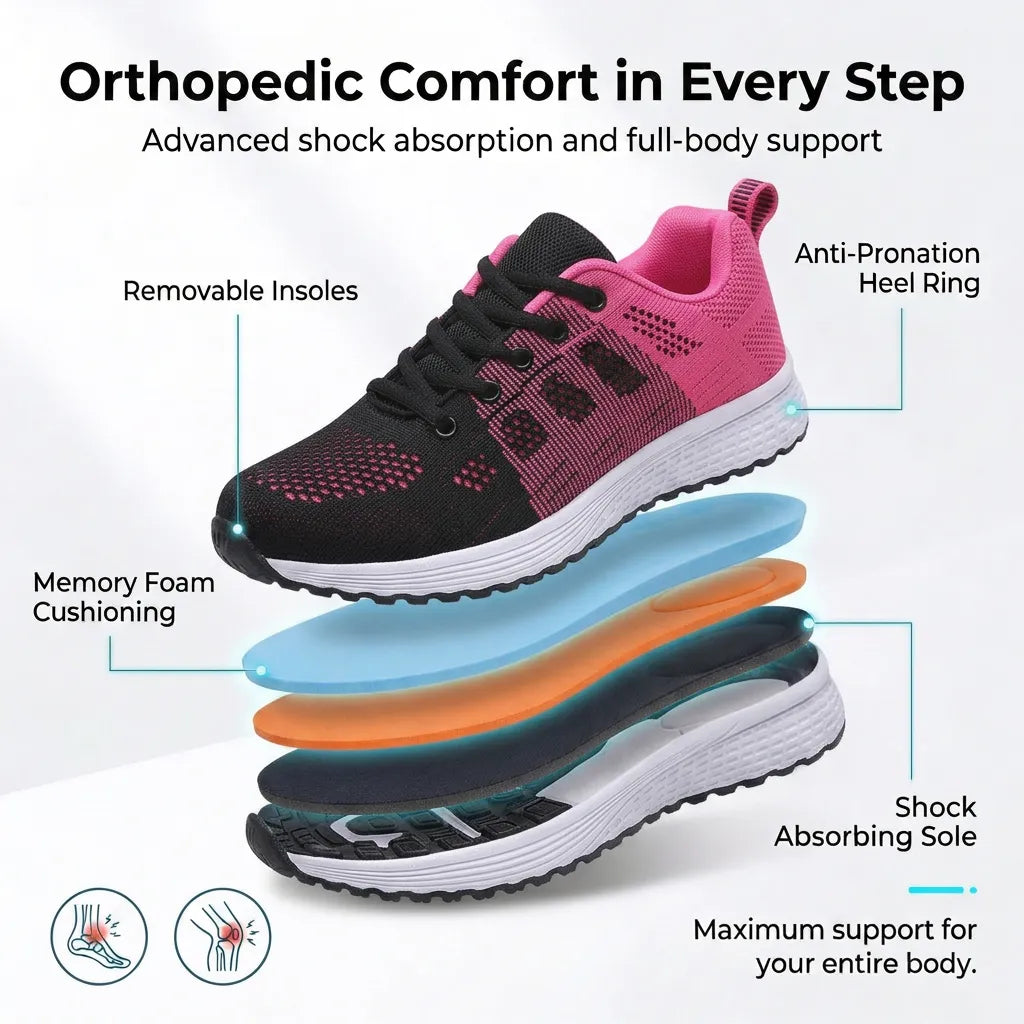 Ortho Breeze – Comfortable Shoes + FREE Insoles