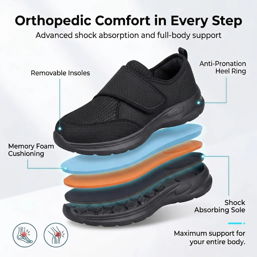 Ortho Cradle | Orthopedic Velcro Shoes + FREE Insoles