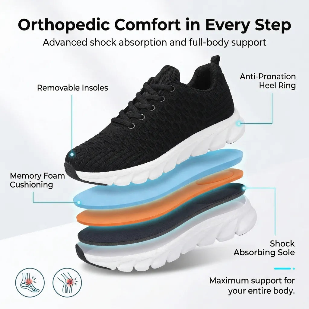 Ortho Fusion | Comfortable Orthopedic Shoes + FREE Insoles