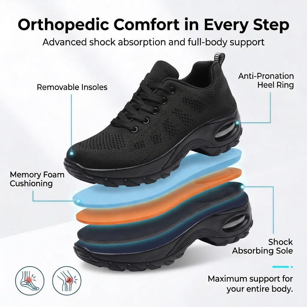 Ortho Apex | High-Support Orthopedic Shoes - FREE Insoles