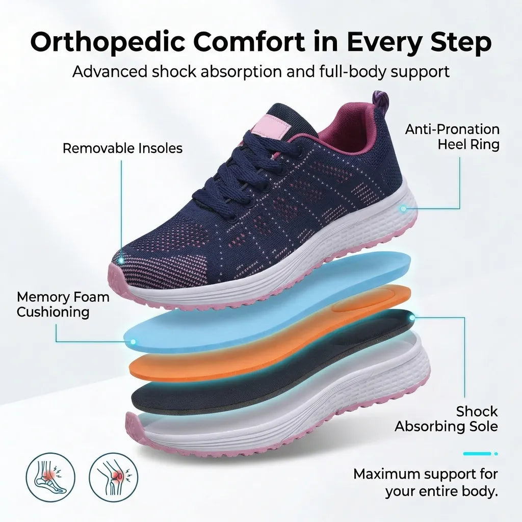 Ortho Breeze – Comfortable Shoes + FREE Insoles