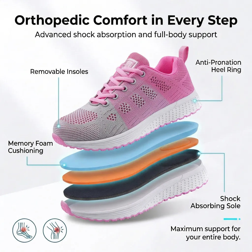 Ortho Breeze – Comfortable Shoes + FREE Insoles