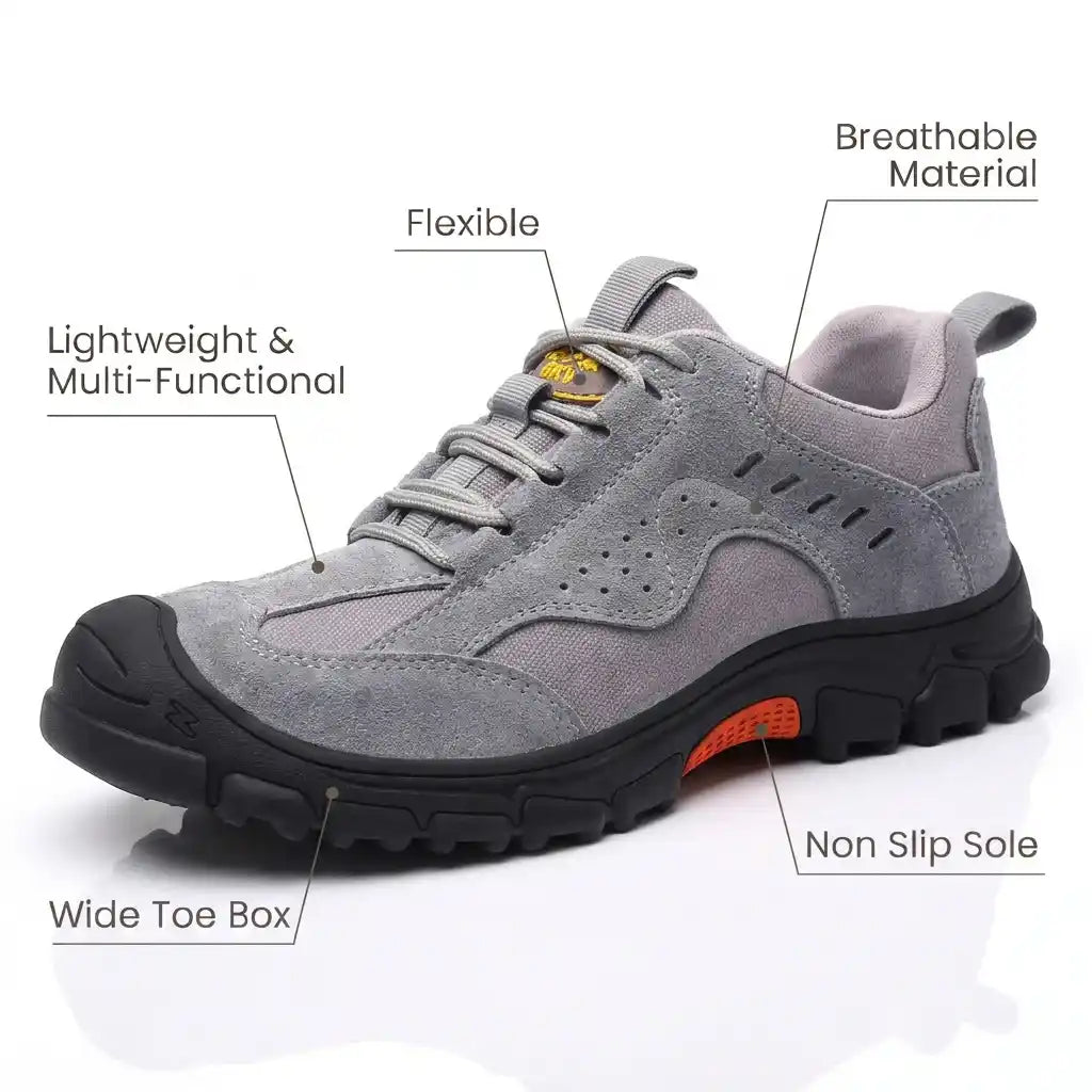 Ortho Safety Boots - Comfortable Composite Toe Shoes + FREE Insoles