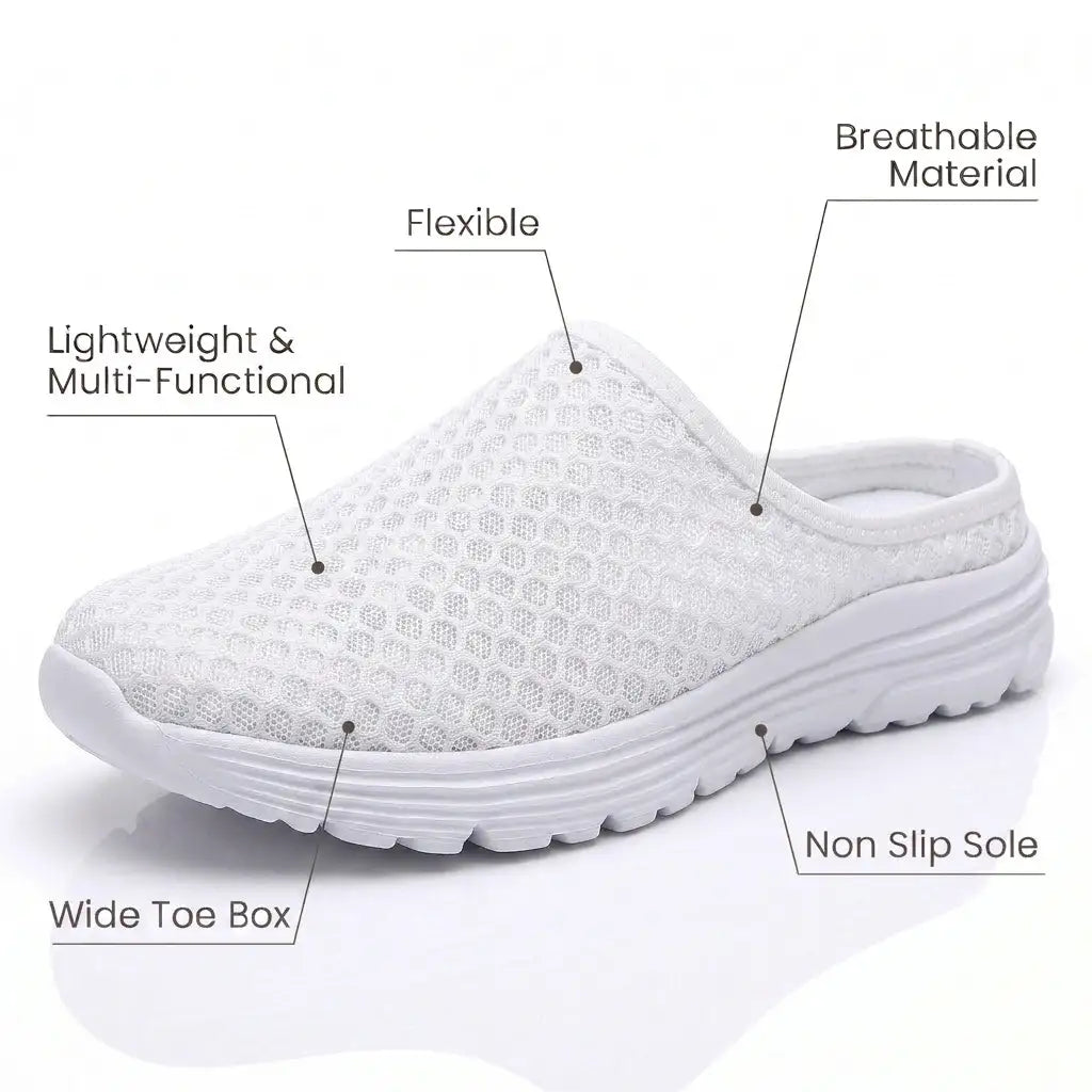 Ortho Ease Mule – Comfortable Slip-On Shoes + FREE Insoles
