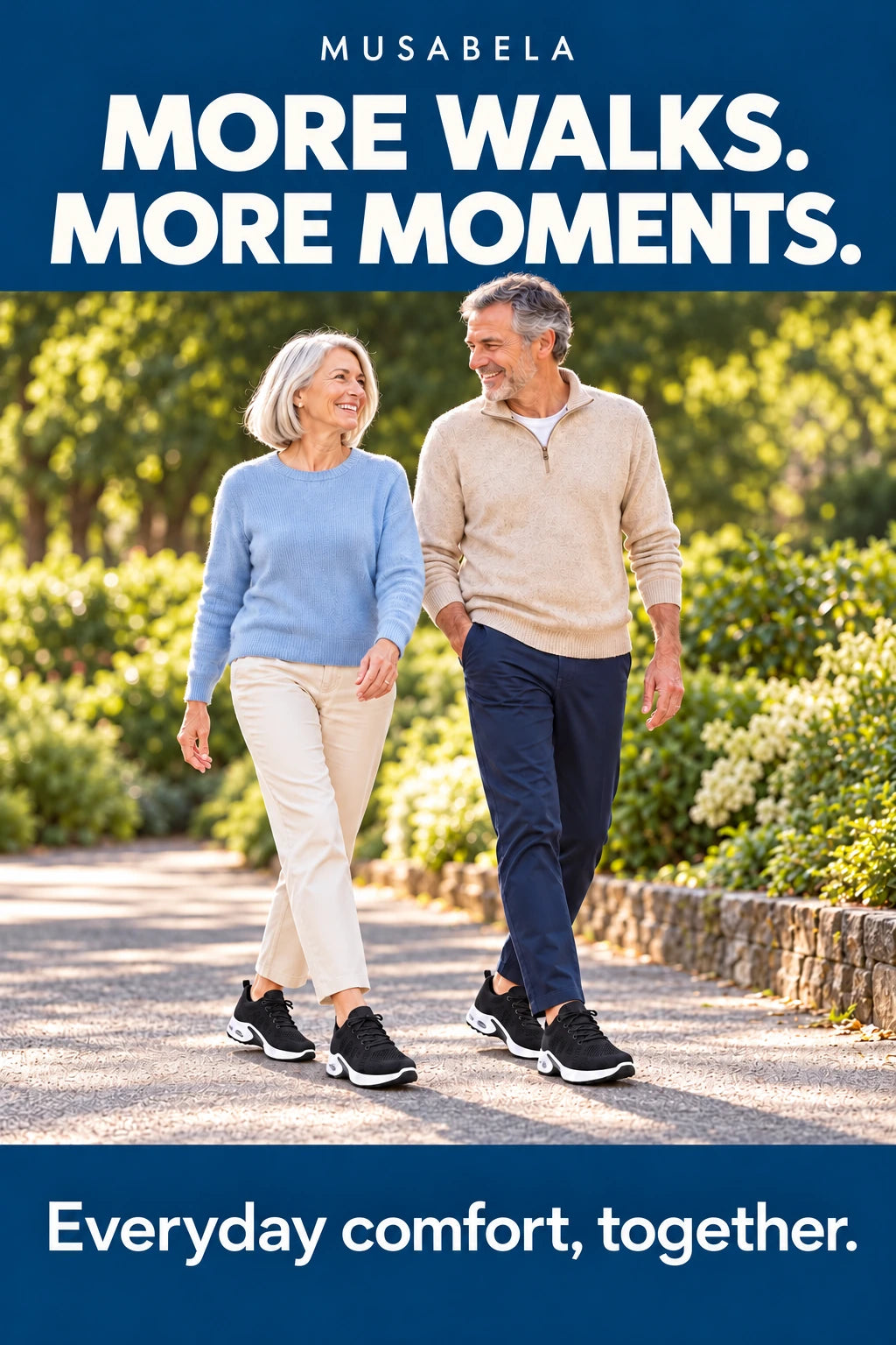 Musabela. More walks. More moments. Everyday comfort, together.