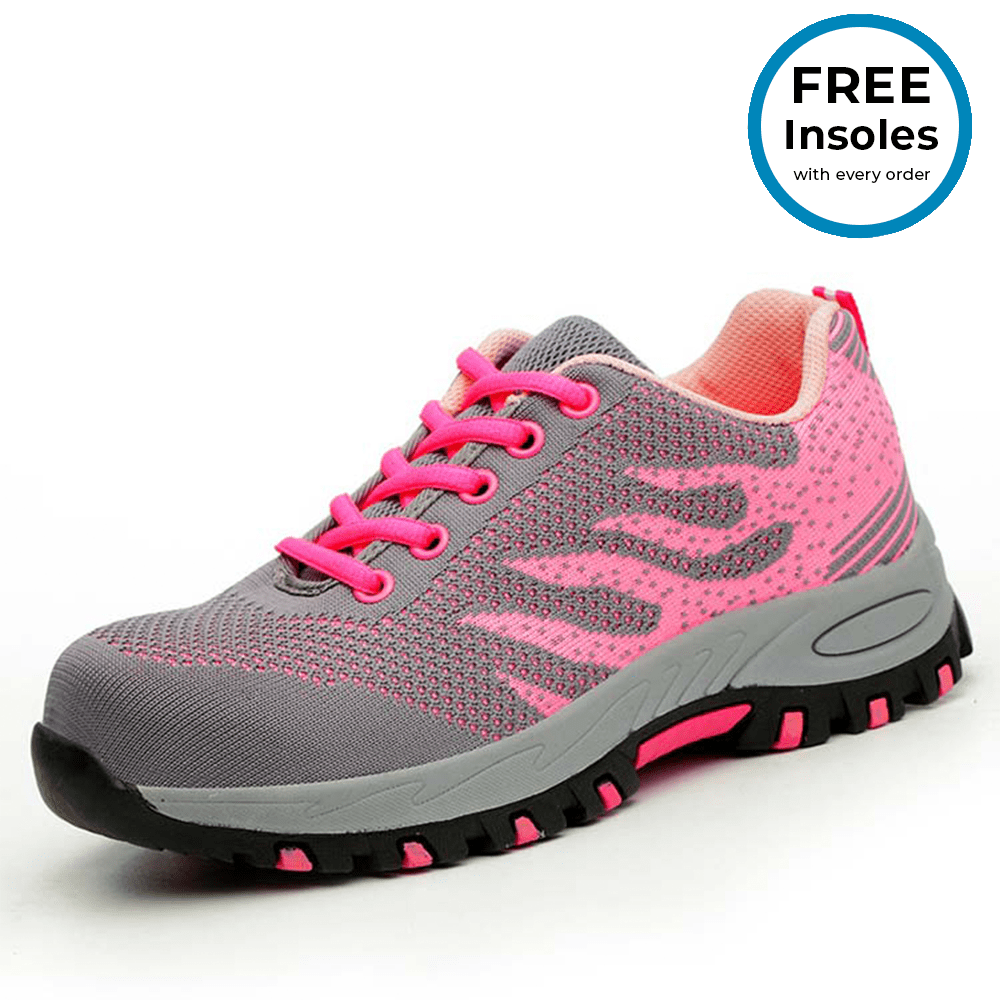 Ortho Safety PRO Comfortable Steel Toe Shoes FREE Insoles